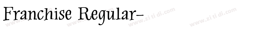 Franchise Regular字体转换